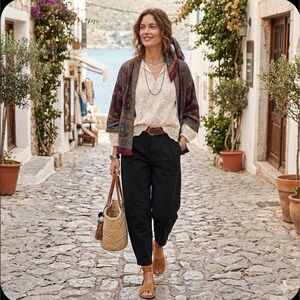 Everlane Chino Wide Leg Pants Womens Size 6 Black Straight Fit